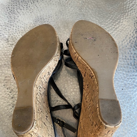 Steve Madden Cork Strap Wedges Size 10 - Picture 6 of 9